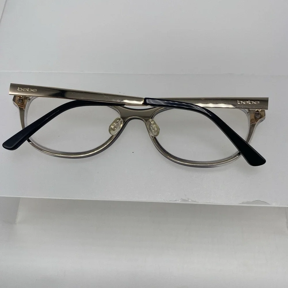 Bebe Eyeglasses Women FRAME ONLY BB5168 Cat Eye 53-17-140 Jet Gradient 536